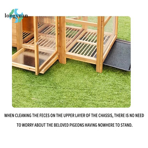 Ekonomik büyük ahşap kuş Aviary kafes açık papağan kuşlar için özelleştirilebilir kolayca temiz tasarım Pet mobilya - Product Image 6