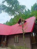 Tejas de Estilo Isleño Impermeables, Resistentes al Viento y al Calor, Tejas de Resina Sintética UPVC para Edificios, Escuelas, Hoteles y Villas