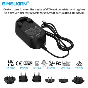 American Usa Japan Taiwan Korea Plug Adapter Switching Dc Power Adaptor Power Supply Adaptors