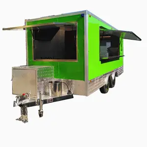 Hot selling caravan roulotte uk fast food cart mobile trailers food foodtruck food carts