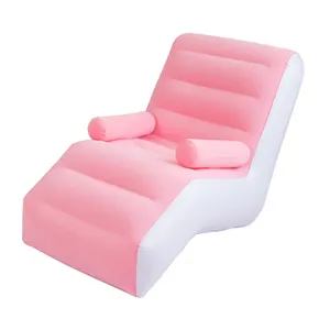 140cm Living Room S Shape Pink Inflatable Leisure Sofa Chair for Adults