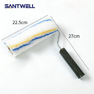 4/6/8/9 Inch Short Handle <b>Paint</b> Roller Long Bristle Roller for Latex <b>Paint</b> Waterproof Coating Efficient Painting for Walls - Product Image 3