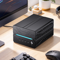 Mini PC AMD Ryzen 7 7700 dengan RTX 4060 Ti 8GB GDDR6 dan Dual 2.5G LAN, Komputer Mini Gaming untuk Hiburan Rumah dan Pekerjaan