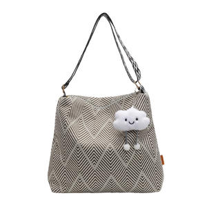 Bolso de tela elegante, bolso de gran capacidad para mujer, bolso cruzado, bolso informal versátil - Product Image 2