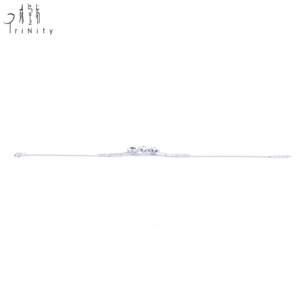 Bracelet de luxe en or blanc 18 carats de haute qualité avec de vrais diamants naturels pour un usage quotidien pour dames et un cadeau de fête - Product Image 6