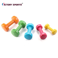 Ensemble d'haltères de 6kg pour enfants de musculation en néoprène coloré avec boîte de transport de rangement