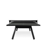 Table de ping-pong moderne en bois de frêne blanc massif, écologique, personnalisable, 2-en-1, multifonction, haut de gamme, pour une utilisation à domicile ou au bureau