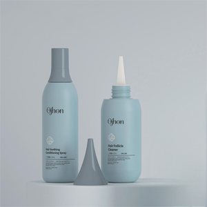 ขวดโลชั่นบำรุงผิวพลาสติก PE สีฟ้าพร้อมปั๊มกดสีขาวสำหรับแชมพูเจลอาบน้ำของเหลวอื่นๆโลโก้ที่ปรับแต่งได้ - Product Image 5