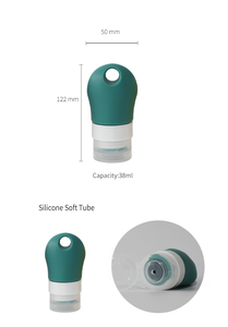 Environmentally friendly silicone travel sub-bottling set portable shampoo and shower gel squeezable <b>empty</b> <b>bottle</b> - Product Image 5