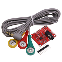 AD8232 ECG Mesure Physiologique Impulsion Cardiaque Simple Lead Module de Capteur de Fréquence Cardiaque pour Arduino R3 Kit de Bricolage