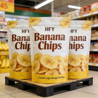Sachet Doypack Personnalisé pour Chips de Pomme de Terre, Chips de Noix de Coco, Chips de Banane et Emballage Alimentaire