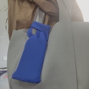 Borsa per Cellulare con Tasca, Tracolla Corta, Portatile, in Maglia 3D, Nero Zaffiro, Tracolla Lunga, Borsa a Mano per iPhone - Product Image 2