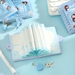 Various Style Mini 4-Piece Portable Spiral Coil Saddle Stitching Loose/PVC/PP/Paper Cover Promotional <b>Notebook</b> <b>Set</b> - Product Image 2