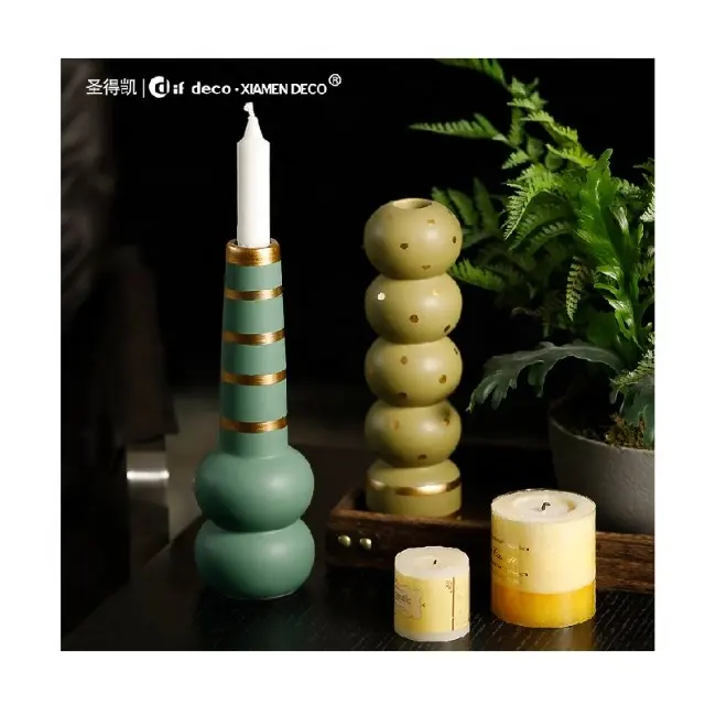 Nordic candlestick holder ceramic candle holder decorative items home decor luxury guangzhou worldlive bedroom decor