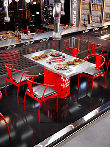 Set Tavolo e Sedie in Stile Industriale Vintage con Fusto d'Olio, Mobili in Metallo Personalizzabili con Logo per Caffè e Lounge - Product Image 5
