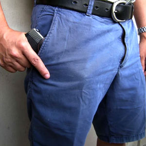 वाटरप्रूफ आउटडोर हटाने योग्य काले चमड़े के उपकरण होल्स्टर धारक छुपा हुआ - Product Image 6