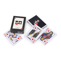 Cartes à jouer en PVC personnalisées avec logo, imperméables, durables, résistantes à la décoloration, pour le poker, jeu de cartes pour le croupier