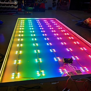 กล่องไฟ LED RGB ปรับความสว่างได้ สีสันไดนามิก รูปทรงสี่เหลี่ยมผืนผ้า วัสดุอะลูมิเนียม สำหรับตกแต่งภายใน ผนังร้านค้า บาร์ ร้านคาราโอเกะ ห้องเต้นรำ - Product Image 4