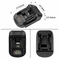Adaptateur convertisseur de batterie DM18M compatible avec batterie Lion 18V 20V, convertir pour adaptateur de batterie d'outils électriques