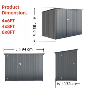 <span class=keywords><strong>Toit</strong></span> en pente personnalisé étanche et facile à assembler Conception métallique multi-portes Idéal pour le stockage d'outils <span class=keywords><strong>Abri</strong></span> <span class=keywords><strong>de</strong></span> <span class=keywords><strong>jardin</strong></span> pour le stockage d'outils - Product Image 3