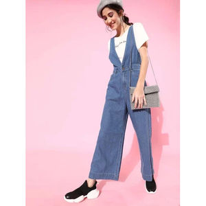 100% Cotton Made Women Jumpsuit Semi Formal Style Full Length Casual Wear Jumpsuit For Women Wear By Exporters - Product Image 1