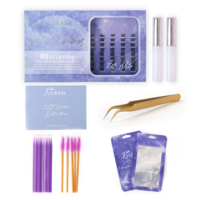 Bulu Mata Palsu Grosir Model Spike Cluster Lashes Bottom Individual Mix CD Curl Natural, Kit Bulu Mata Faux Lash Cluster Tahan Air Custom