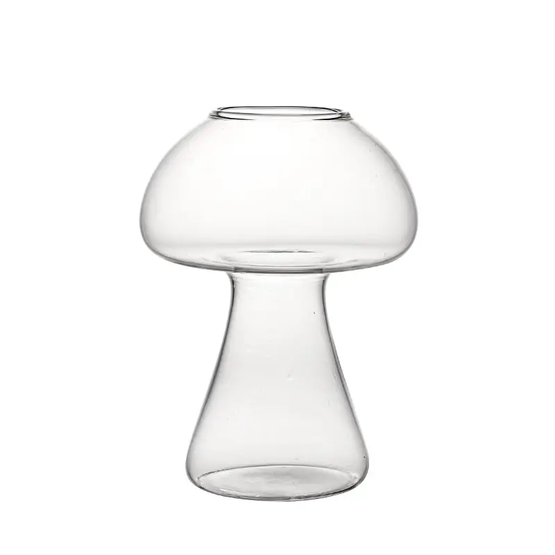 New arrival unique shape reusable crystal Champagne glasses mushroom cup clear wine glass for wedding/household/party/bar/KTV