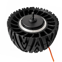 Moteur à moyeu à engrenages avec pneu plein de 16 pouces, couple élevé de 400 N.m, 72 V en option, charge maximale de 800 kg, moteur intégré à l'engrenage en acier pour châssis autonome