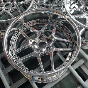 2- und 3-teilige Chromfelgen mit Tiefbett für Blitz 03, Passend für 350Z G35 Supra RX7 NISSAN SILVIA S15, Größen 17 18 19 22 Zoll - Product Image 5