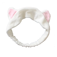 Bandeau doux en tissu pour maquillage, bandeau facial, bandeau animal, bandeau chat