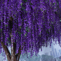 Árbol de Wisteria Artificial de Fibra de Vidrio, Árbol de Wisteria Grande Colgante, Wisteria Artificial sin Mantenimiento, Decoración de Wisteria Colgante
