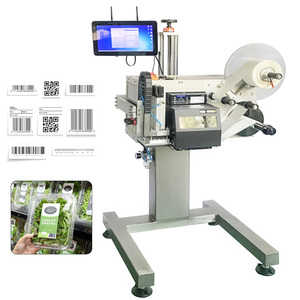 Ym210p Rau thịt thực phẩm tươi sống có trọng lượng và máy dán nhãn trứng hộp carton dán máy in - Product Image 1