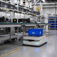 Robot intelligent AGV laser 1200 kg, pour la préparation des commandes en entrepôt et l'alimentation des lignes d'assemblage, avec évitement d'obstacles et double vitesse adaptative
