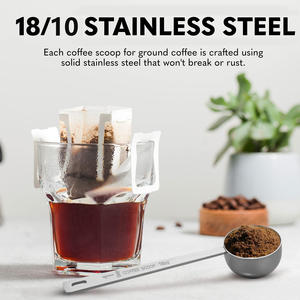 Großhandel Benutzerdefiniertes Logo 15ml 30ml Edelstahl Messlöffel Kaffeebohnen-Schöpflöffel - Product Image 3