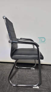 Nouvelle Chaise de <span class=keywords><strong>Bureau</strong></span> Foshan sans Roulettes en Tissu Mesh pour Réunions, Réceptions, Visiteurs, Événements et Conférences - Product Image 3