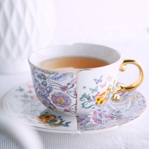 New Chinese Irregular Porcelain Coffee <b>Mug</b> Ceramic Coffee Cup and Afternoon Tea Cup <b>Set</b> - Product Image 2