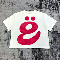 T-shirts en jersey pour hommes à manches courtes surdimensionnés blancs unis avec logo personnalisé et motifs de haute qualité, impression sérigraphique personnalisée en usine MT1509