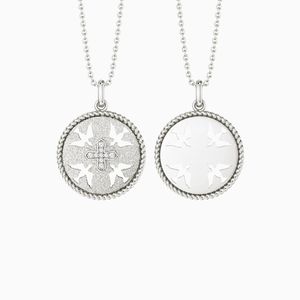 Loveher bijoux en laiton en gros hommes bijoux chrétiens en laiton Hip Hop sans limites aime découpé <span class=keywords><strong>colombes</strong></span> croix médaillon collier - Product Image 3