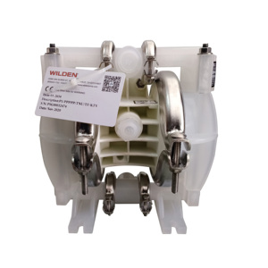 Pompe à diaphragme pneumatique Wilden P1/PPPPP/TNU/TF/KTV avec diaphragme en PTFE, polypropylène Wilden - Product Image 1