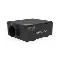 Purificateur d'air haute capacité 2200m ³/h pour la filtration HEPA H13 des hôpitaux avec ionisation bipolaire, encastré au plafond
