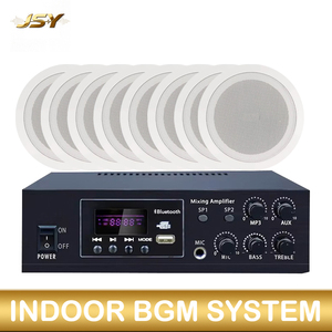 Sistema Audio Completo per Caffè/Ristoranti/Negozi, Amplificatore PA con Bluetooth/USB, Altoparlanti da Soffitto per Aree da 80 a 200 m² ㎡   Musica di sottofondo per interni - Product Image 1