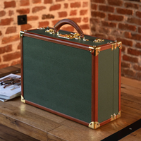 Maßgefertigter Retro-Koffer aus Leder, Vintage Royal Imperial Trunk Case für Uhren und Schmuck