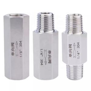 Vanne anti-retour Vanne unidirectionnelle Silencieuse 1/4 Acier inoxydable Ressort à gaz Vanne de non-retour - Product Image 5