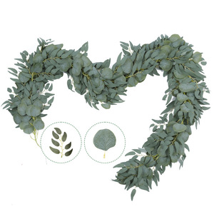 Guirnalda de Eucalipto Artificial de 200 cm con Hojas de Seda, Decoración para Bodas y Hogar, Guirnaldas Verdes, Accesorios para Fotografía en Exteriores - Product Image 1