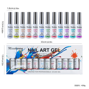 Esmalte de Gel con purpurina reflectante de diseño original, esmalte de <span class=keywords><strong>uñas</strong></span> de Gel UV semipermanente, esmalte de dibujo, barniz de pintura DIY - Product Image 5