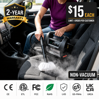 75% de réduction sur le nettoyeur vapeur 1800W pour la sellerie automobile, étanche IP67, 230F, réservoir de vapeur sèche de 1,6L, nettoyeur vapeur pour le detailing automobile