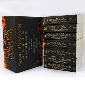 Collins Song Ice Fire Original English Novel Set 7 Livres Édition Complète <span class=keywords><strong>Game</strong></span> <span class=keywords><strong>of</strong></span> <span class=keywords><strong>Thrones</strong></span> Coffret Importé en Papier Léger - Product Image 3