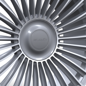 Ruedas 4x4 de lujo estilo VIP, llantas de aleación completas en negro mate, diseño de múltiples radios para sedanes grandes - Product Image 3