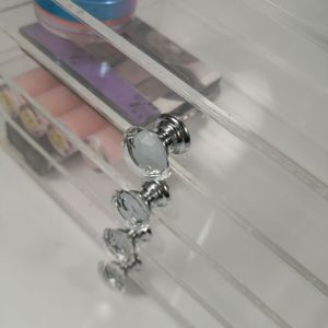 wholesale transparent acrylic makeup organizer storage boxes with 4 drawer