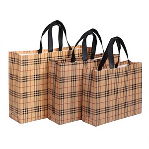 Wholesale Promotional Cartoon Pattern Non-woven Laminated PP Fashion Shopping Tote <b>Bags</b> Shoulder Strap <b>Medium</b> <b>Size</b> SH Brand - Product Image 1
